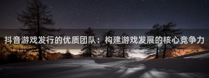 bbin视讯官网登录注册失败怎么回事：抖音游戏发行的优质团队：构建游戏发展的核心竞争力